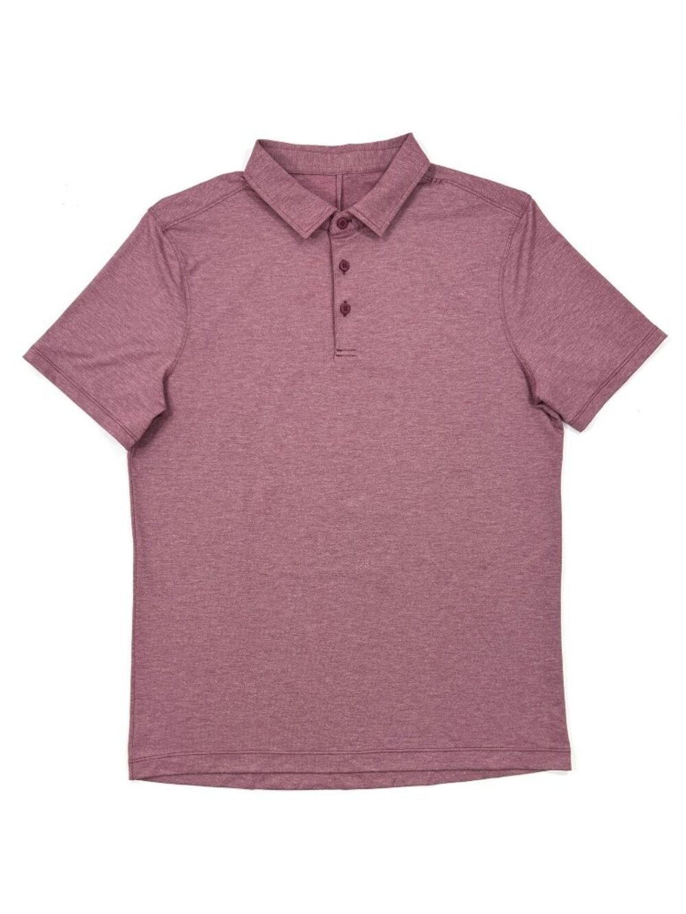 Lululemon Mens Evolution Polo Shirt Size Large Heather Red Golf Athleisure